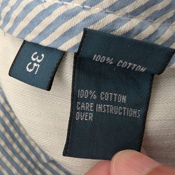 Polo Ralph Lauren Seersucker Shorts Mens Size 35 Blue Suffield Fit Striped - Picture 4 of 9